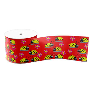 Lazo De Tela Gruesa ladybugs decorativos para niños con cintas