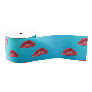 Lazo De Tela Gruesa Lips Pop Art
