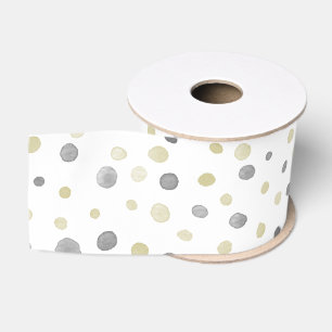 Lazo De Tela Gruesa Lottie Confetti Watercolor Dots Ribbon