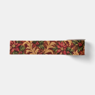Lazo De Tela Gruesa Lujo Floral de Navidad de Flor de Nochebuena de Bo