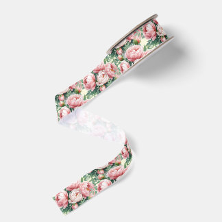 Lazo De Tela Gruesa    Lujosa peonía rosa densa Favor de boda floral  