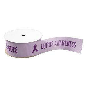 Lazo De Tela Gruesa Lupus Awareness Purple