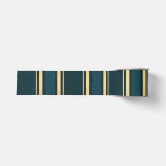 Lazo De Tela Gruesa Luxury Blue Green Gold Stripe Gift Wrap Pattern