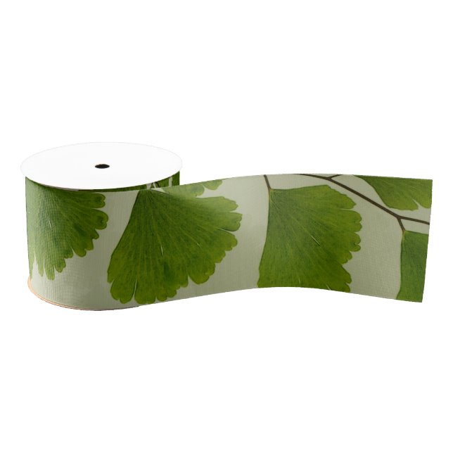 Lazo De Tela Gruesa Maiden Hair Fern Frond (Carrete)