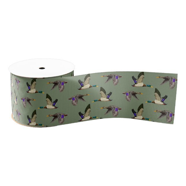 Lazo De Tela Gruesa Mallard Duck Lovers (Carrete)
