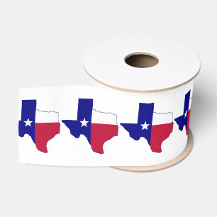 Lazo De Tela Gruesa Mapa de la bandera de Texas