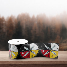 Lazo De Tela Gruesa Medicine Wheel Mandala Round Indigenous