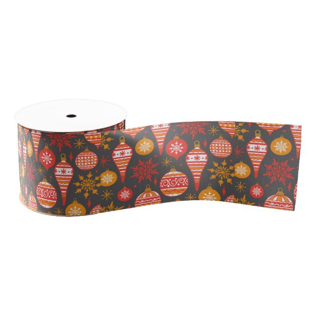 Lazo De Tela Gruesa Minimalist Christmas Aesthetic Pattern - Holiday  (Carrete)