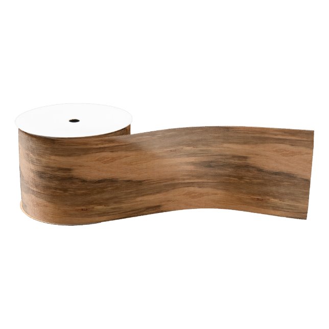 Lazo De Tela Gruesa Mirada de madera del grano del eucalipto natural (Carrete)