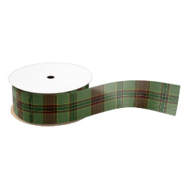 Lazo De Tela Gruesa Mistletoe y Holly Plaid