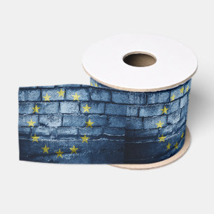Lazo De Tela Gruesa muro de bandera de la UE