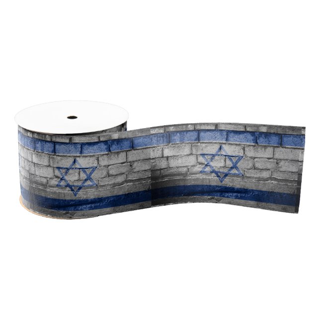 Lazo De Tela Gruesa Muro de la bandera de Israel (Carrete)