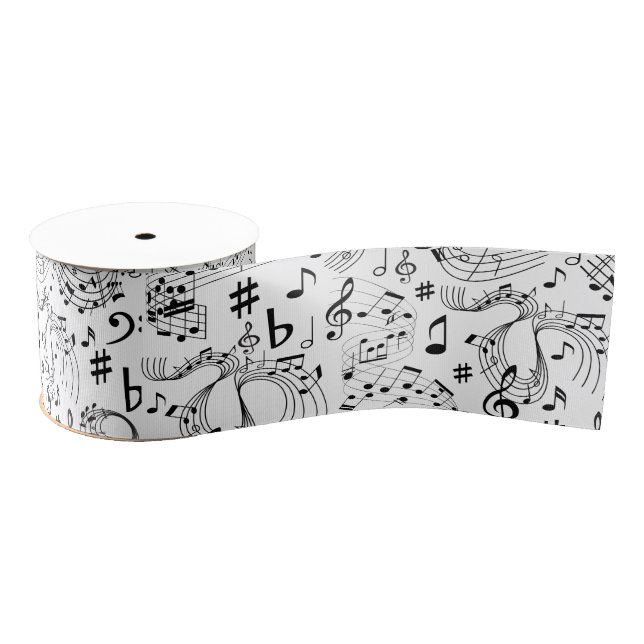 Lazo De Tela Gruesa Música, notas musicales (Carrete)