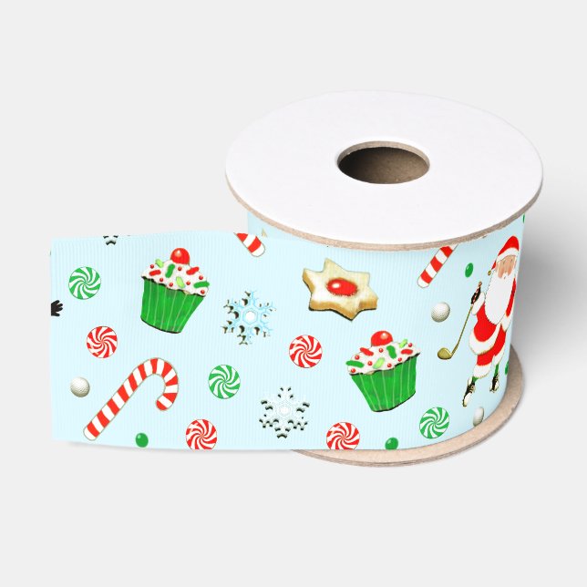 Lazo De Tela Gruesa Navidad de golf (Carrete)