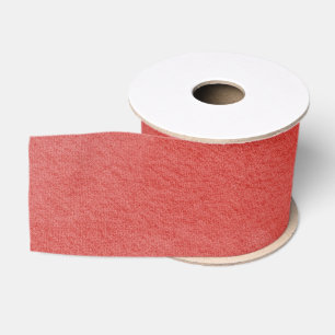 Lazo De Tela Gruesa Navidad de Textura Roja