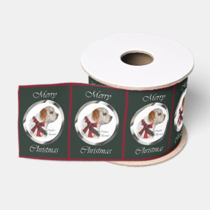 Lazo De Tela Gruesa Navidades de Clumber Spaniel