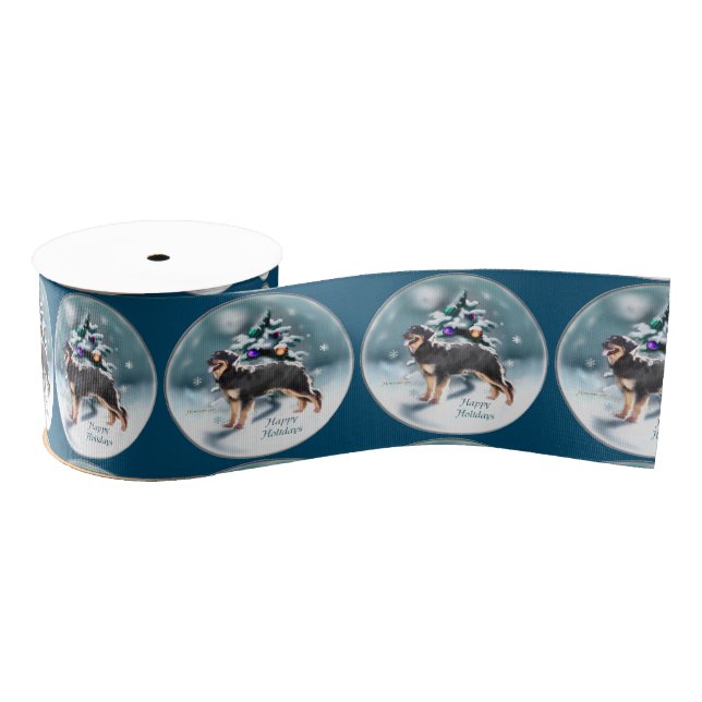 Lazo De Tela Gruesa Navidades de Hovawart (Carrete)