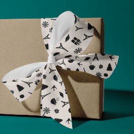 Lazo De Tela Gruesa Navidades de París | Patterado