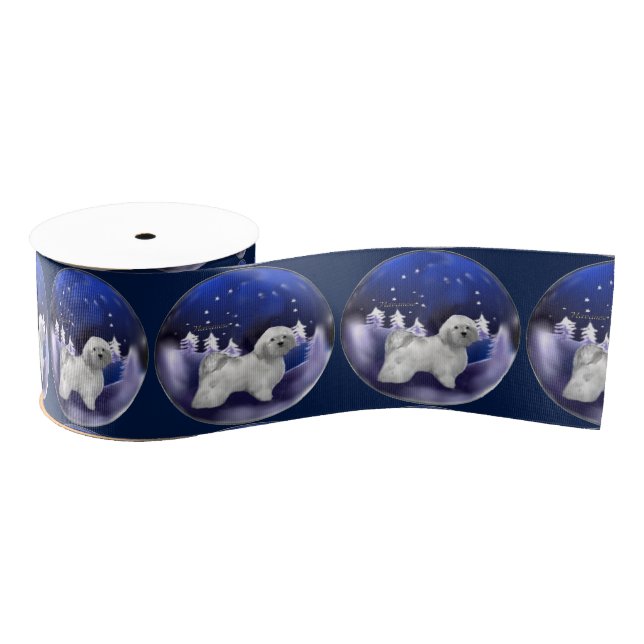 Lazo De Tela Gruesa Navidades de Perro de La Habana (Carrete)