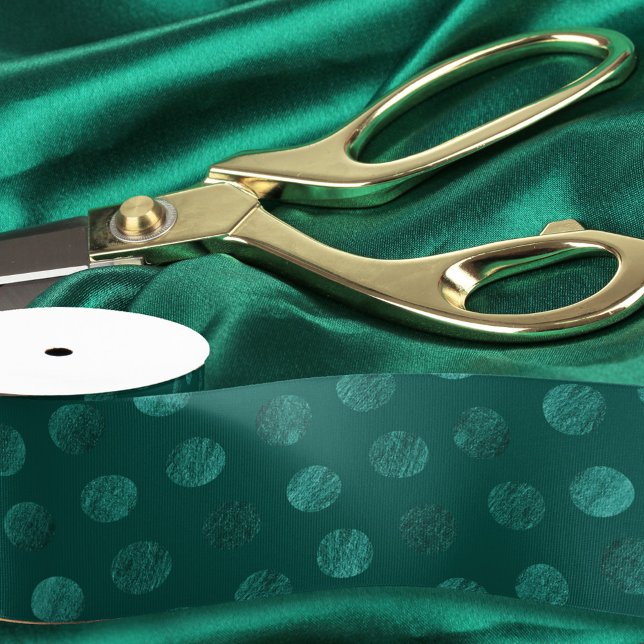 Lazo De Tela Gruesa Navidades de Polka Turquesa Moderno y Elegante (Subido por el creador)