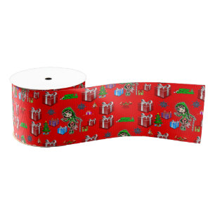 Lazo De Tela Gruesa navidades decorativos de cinta
