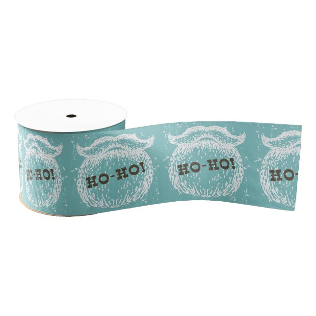 Lazo De Tela Gruesa Navidades Ho-Ho Holiday Santa Noel (Carrete)