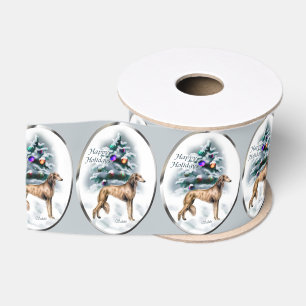 Lazo De Tela Gruesa Navidades Saluki