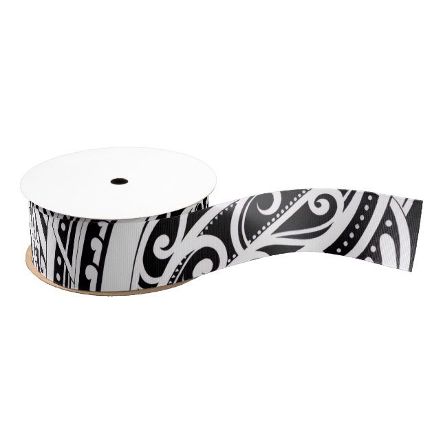 Lazo De Tela Gruesa NZKULTURE diseño único maorí (Carrete)
