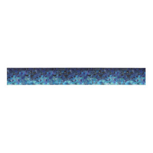 Lazo De Tela Gruesa Ombre azul