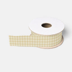 Lazo De Tela Gruesa Oro Houndstooth poner crema