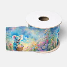 Oso Koala sosteniendo una canasta de huevos de Pas