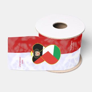 Lazo De Tela Gruesa Palestina Ángel Cabello Negro Vestida con Bandera