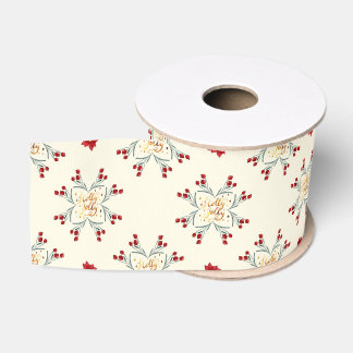 Lazo De Tela Gruesa Papel de regalo de Navidad con estrella floral vin