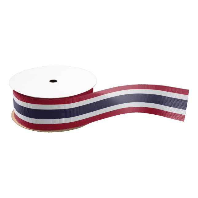Lazo De Tela Gruesa Patriotic Ribbon with Flag of Thailand (Carrete)