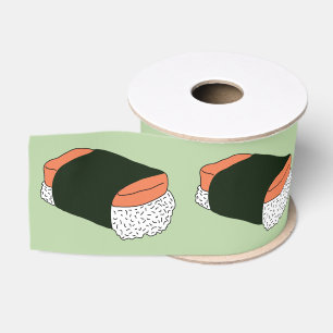 Lazo De Tela Gruesa Patrón de comida hawaiana de sushi musubi