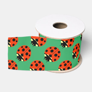 Lazo De Tela Gruesa patrón de ladybug