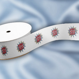 Lazo De Tela Gruesa Patrón de logotipo personalizado Promoción blanca 