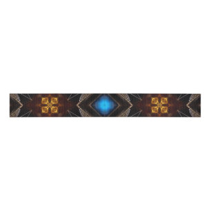 Lazo De Tela Gruesa Patrón de Torre Orb Dorada 00120150507224200 Cinta