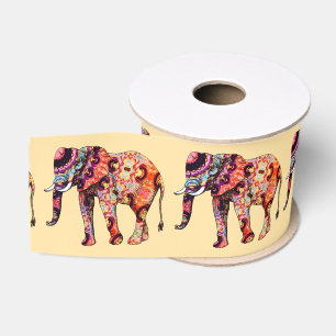 Lazo De Tela Gruesa Patrones tradicionales chinos de animales elefante