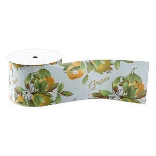Lazo De Tela Gruesa Pears Tropical Fruit