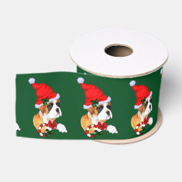 Lazo De Tela Gruesa Perro Boxer Navidad
