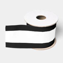 Lazo De Tela Gruesa Personalizable rayado (blanco y negro)