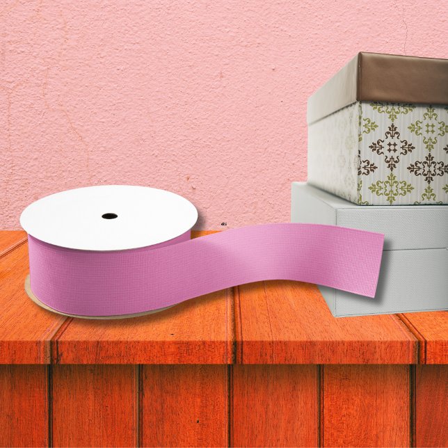 Lazo De Tela Gruesa Personalizado Personalizar imagen rosada Añadir te (Custom Personalize Pink Artwork Photo Add Text 1.5 Grosgrain Ribbon)