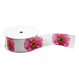 Lazo De Tela Gruesa Pink Daisy