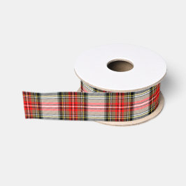 Lazo De Tela Gruesa Plaid de Navidad