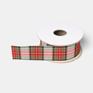 Lazo De Tela Gruesa Plaid de Navidad