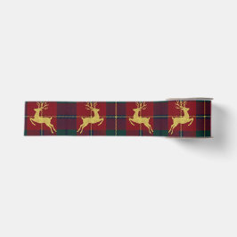 Lazo De Tela Gruesa Plaid de Reno de Navidad Tradicional