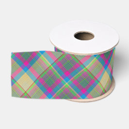 Lazo De Tela Gruesa Plaid Decorativo