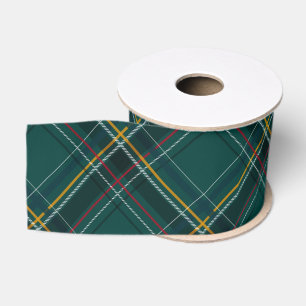 Lazo De Tela Gruesa Plaid navideño verde simple clásico festivo