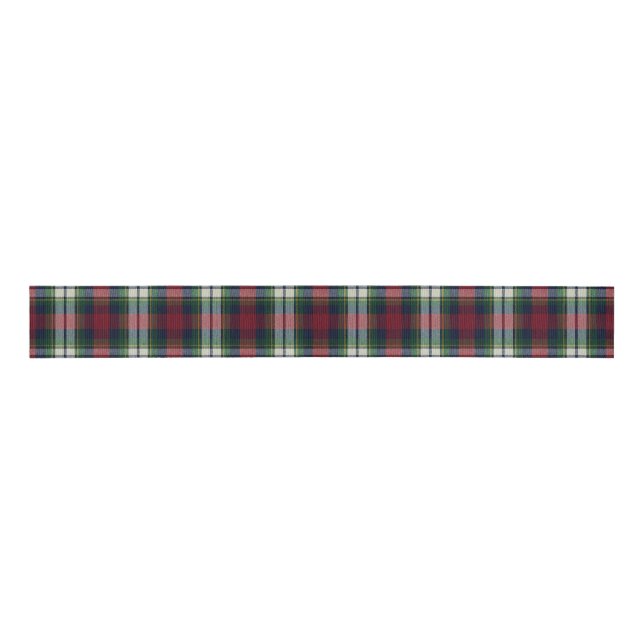 Lazo De Tela Gruesa Preppy Christmas Plaid  (Anverso)